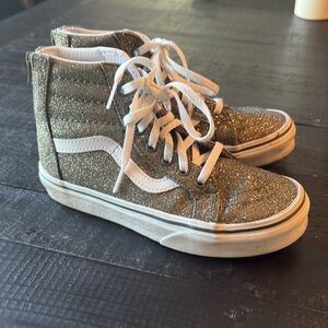 Girls Vans sparkle hi-tops